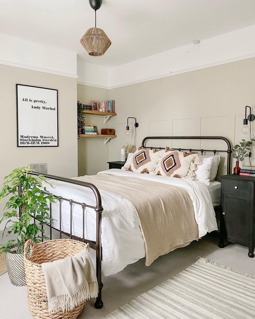 Boho Industrial Bedroom Retreat