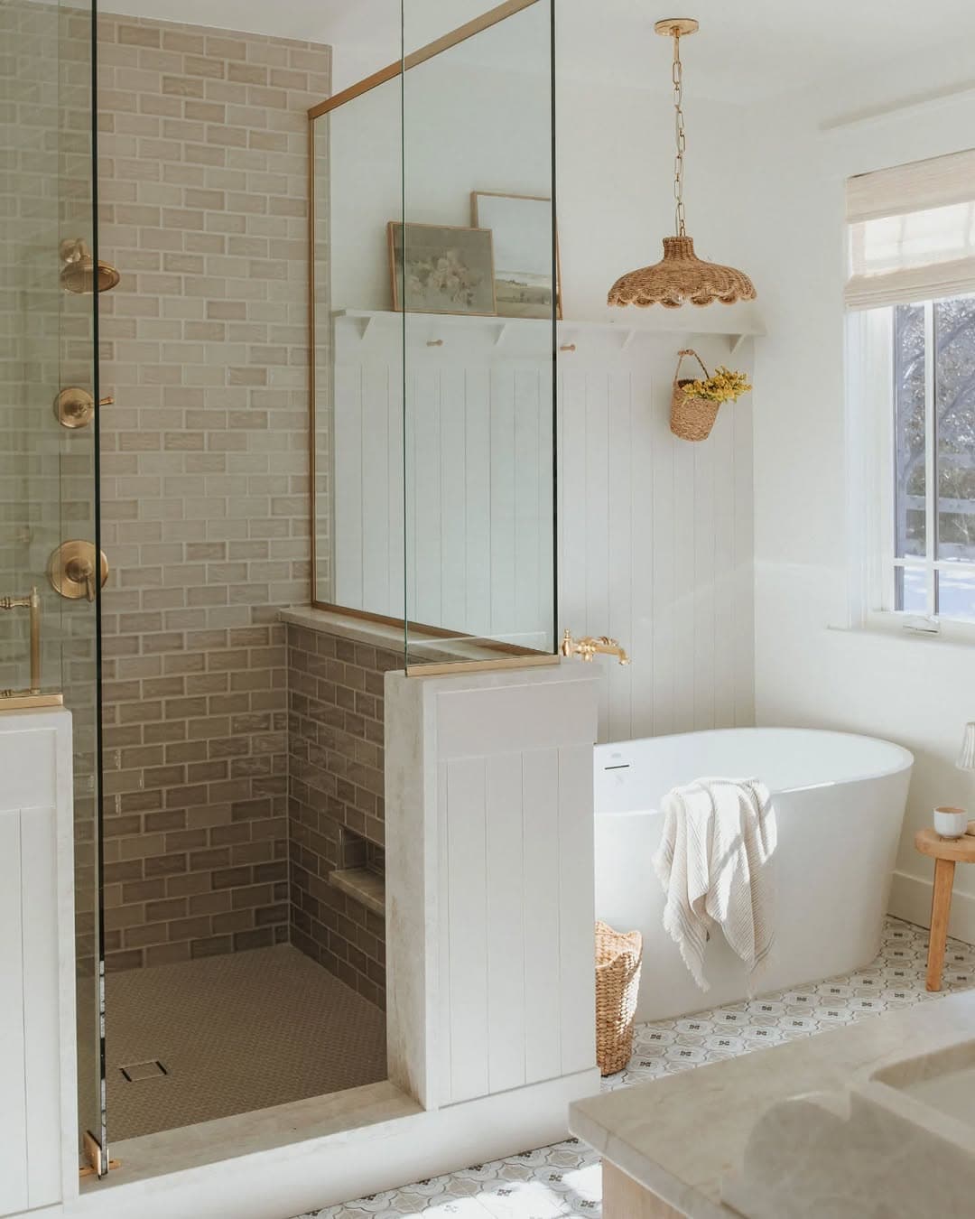 Bright Coastal Bathroom Oasis Design