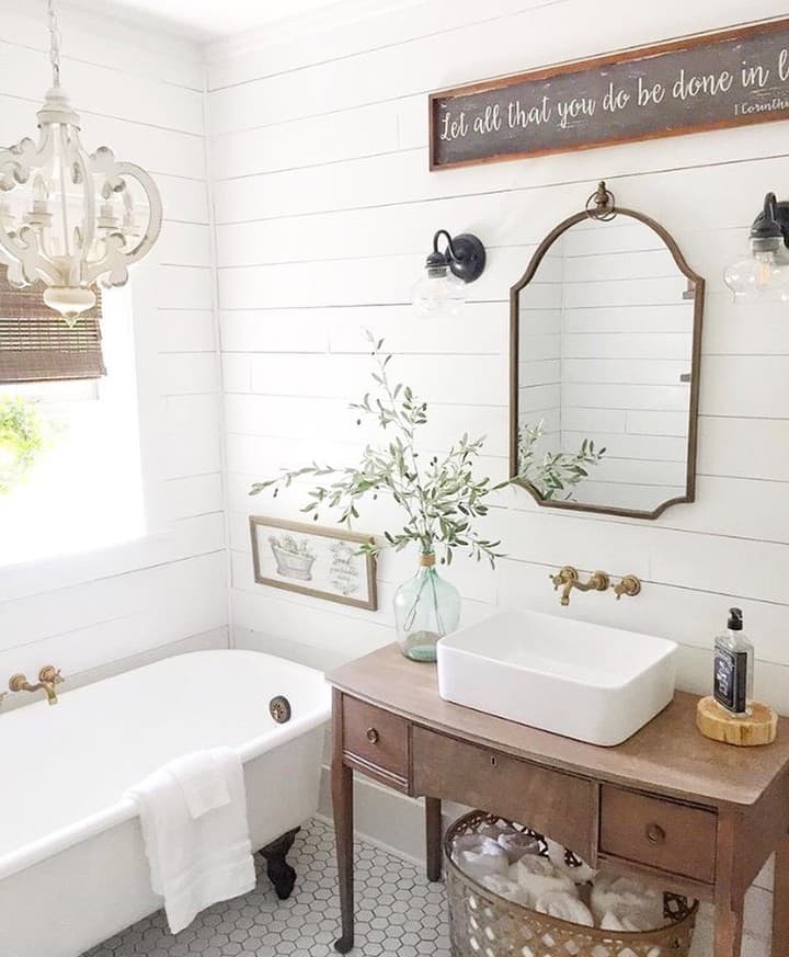 Farmhouse Bathroom Bliss Sanctuary